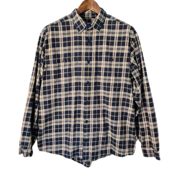 Patagonia Long Sleeve Organic Pima Cotton Button Down Shirt Large - Picture 1 of 7